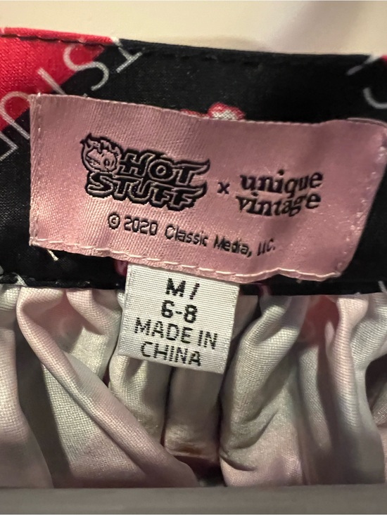 Unique Vintage Dresses & Skirts - Unique Vintage Red and Black Hot Stuff little devil skirt